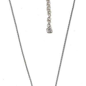 Brighton CHAIN REACTION Halsband med silverfärgat cirkelkristallhänge och vändbart hänge bild 4