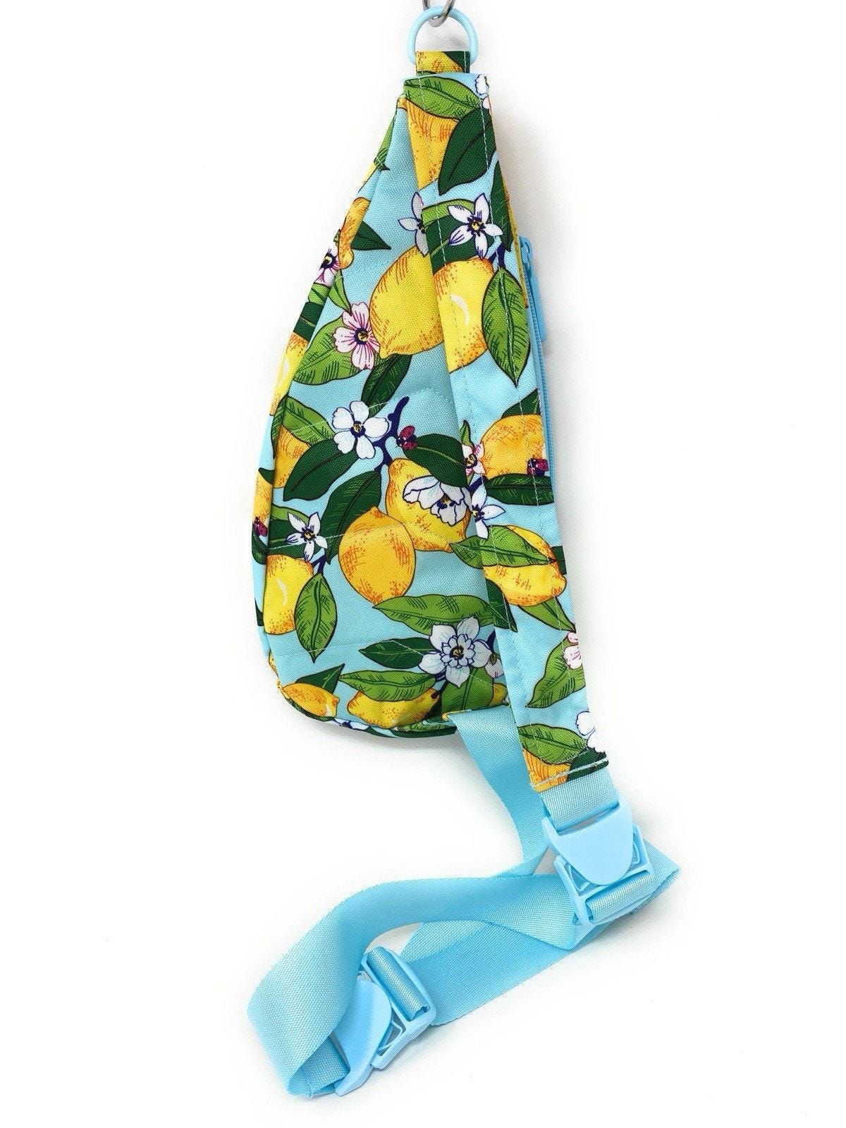 Vera Bradley NEW Essential Sling Bag Purse Backpack ~ Lemon Grove Print  NWT Lorman Sling Backpack - Nylon | Vera Bradley main image 2