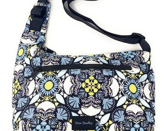 VERA BRADLEY Women's Lighten Up Reactive Crossbody Sling Purse Plaza Medallion