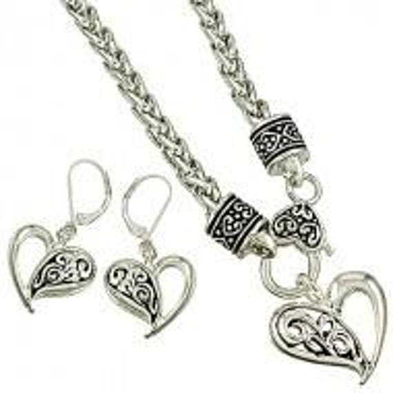 ☆ENGBROX☆ silver925 breeze heart necklace EBNL25003SV Love Beyond Words Necklace - Brighton