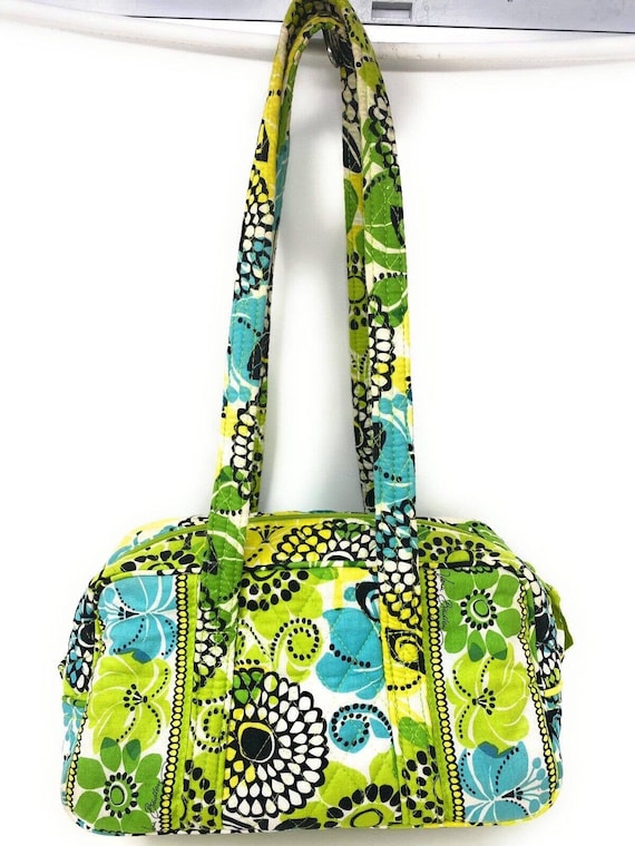 VERA BRADLEY Handbag Shoulder Bag Limes Up Green … - image 1