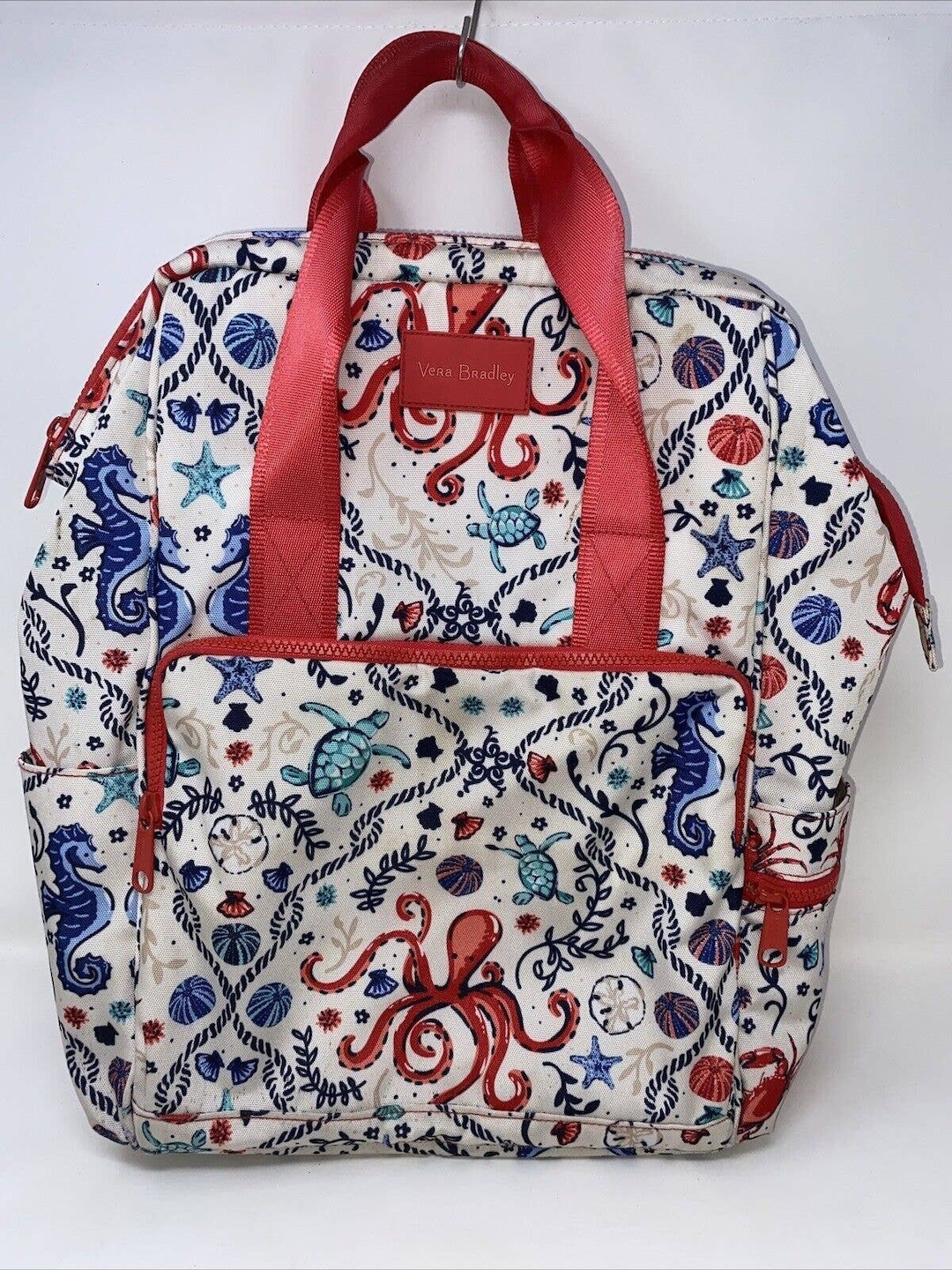 Vera Bradley Recycled Lighten up Reactive Backpack Cooler Sealife - Main Image