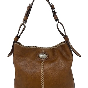 BRIGHTON TELLURIDE CHARLY Stitch Western Hobo Shoulder bag Purse image 1