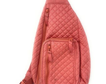 Vera Bradley Iconic Sling Backpack - Terra-Cotta Rose-