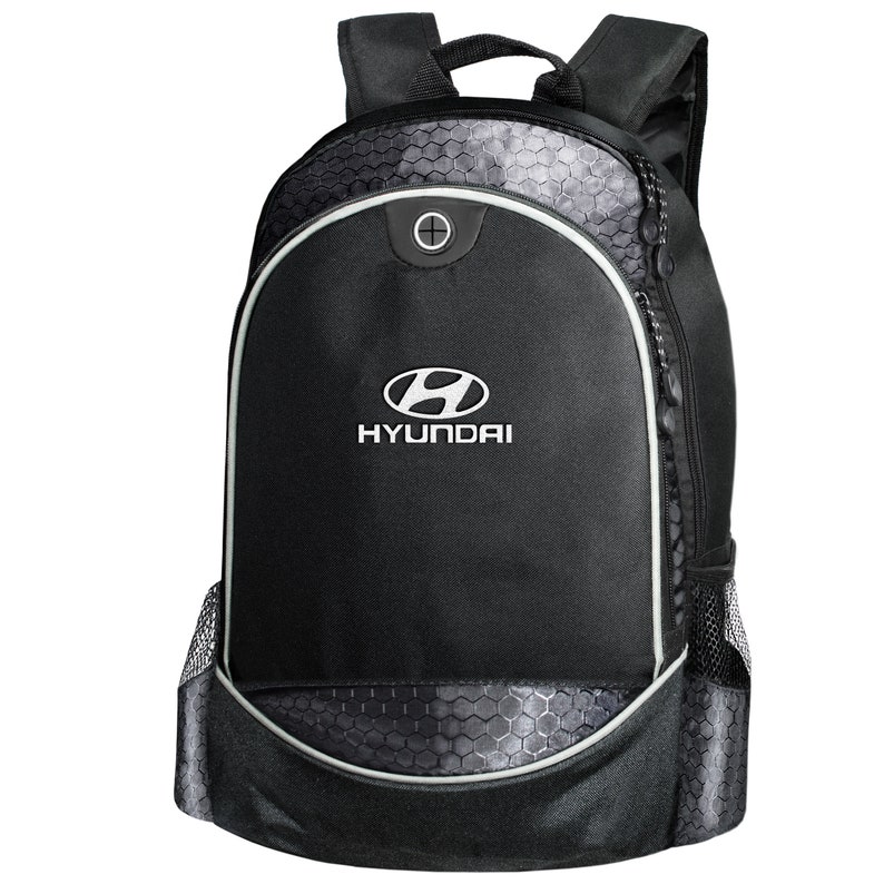 Hyundai CARBON Backpack EMBROIDERED Logo Auto Car Bag Accessories Mens Womens T Shirt Gift Friend Rucksack Black Blue Red School College