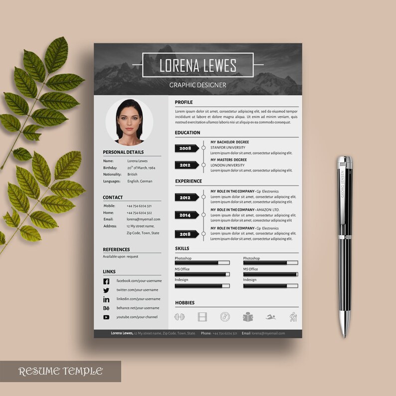 resume template word creative resume template resume template professional resume template cv template modern resume template temple resume template