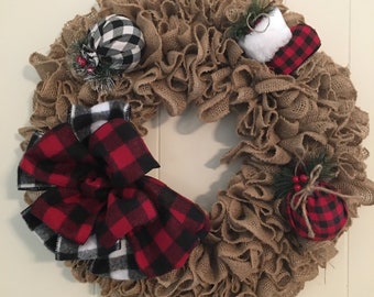 FREE Gold Wreath Winter Front Door Wreath FAST SHIPPING Holiday Decor Winter Wreath