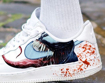 Custom air force one avec VENOM, peinture personnalisée, cadeau homme enfant