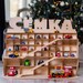 Name Christmas gift for toddler boy baby Personalised montessori toy waldorf toy car storage learning toy car shelf garage wooden play house 
