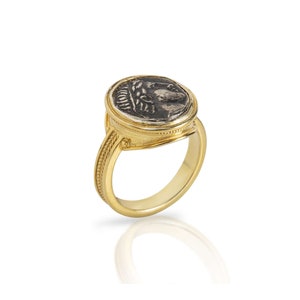 Men&#39;s Coin Ring, Silver Coin Ring, Ancient Greek Ring, Man Signet Ring,  Pinky Coin Ring, Antique Coin Ring, Apollo Ring, Ancient Greece