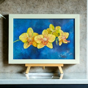 Small floral oil painting, Flower painting, Botanical art, Flower bouquet artwork, Contemporary flower art, Mini-paintings, Fine art image 8