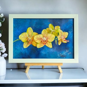Small floral oil painting, Flower painting, Botanical art, Flower bouquet artwork, Contemporary flower art, Mini-paintings, Fine art image 7