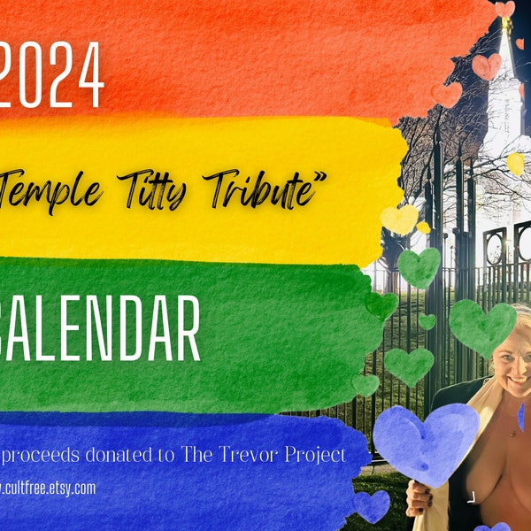 2024 Titty Temple Tribute Calendar.