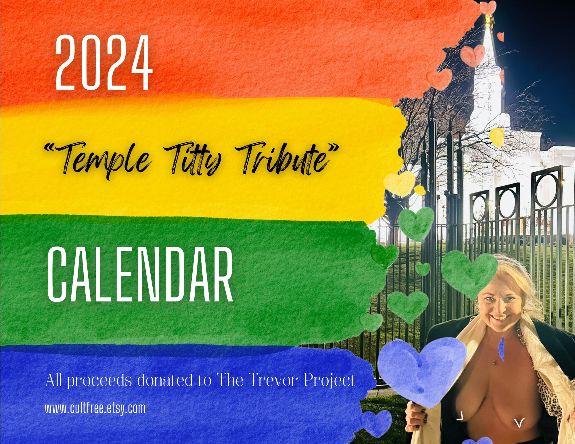 2024 Titty Temple Tribute Calendar. Etsy