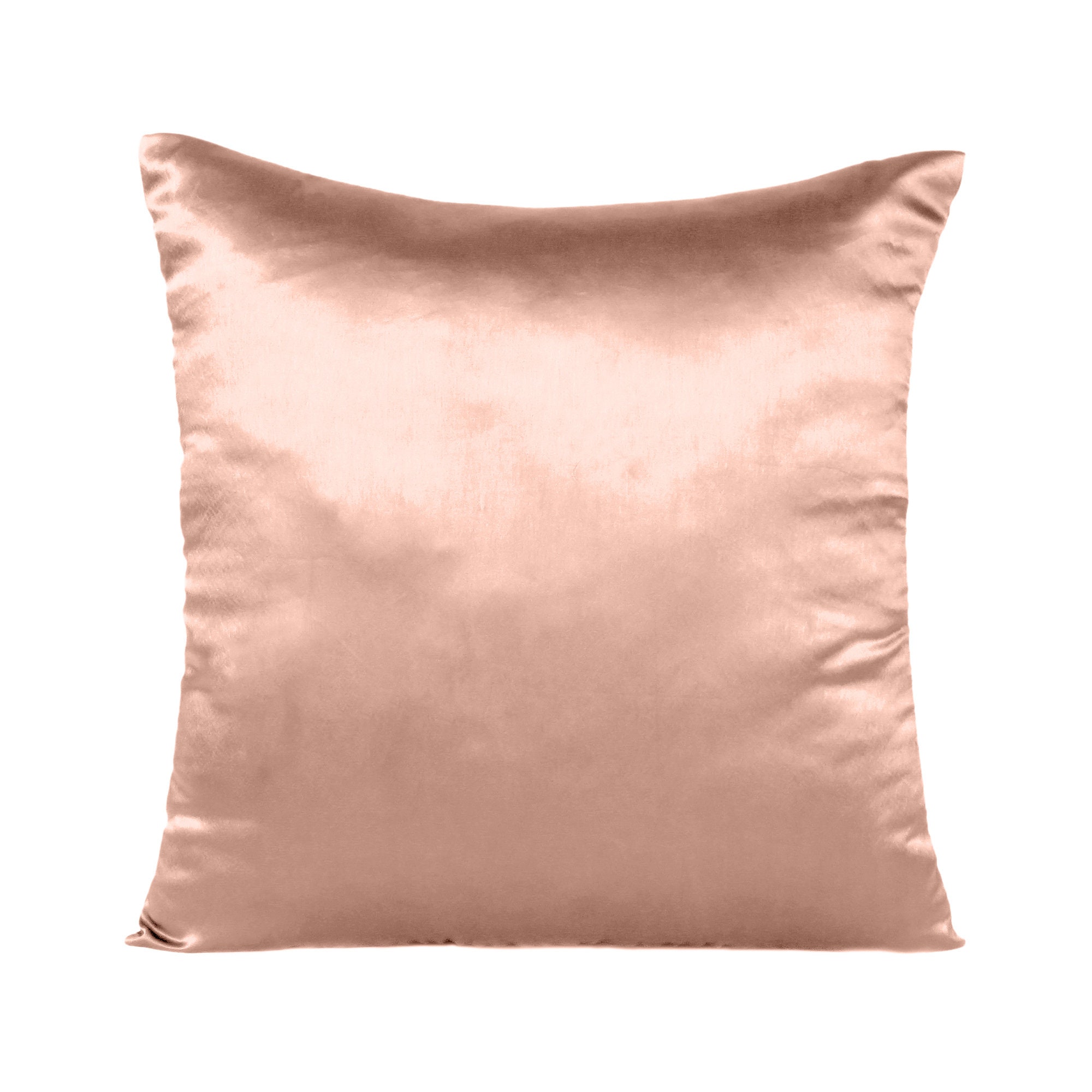 Satin Cushion Cover Solid Throw Pillow Covers Home Decor Etsy