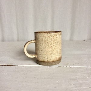 Pottery Coffee Mug with Handle Stoneware Coffee Mug Ceramic Mug Modern Pottery Coffee Mug Rustic Pottery Simple Mug image 6
