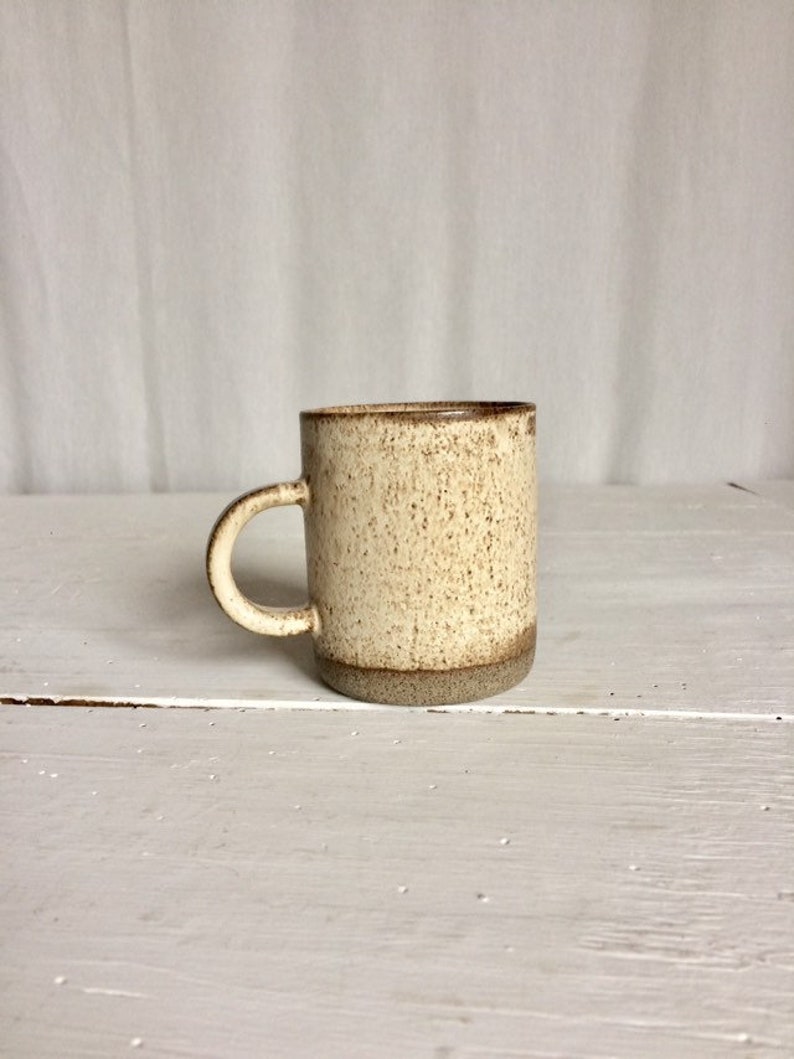 Pottery Coffee Mug with Handle Stoneware Coffee Mug Ceramic Mug Modern Pottery Coffee Mug Rustic Pottery Simple Mug image 6