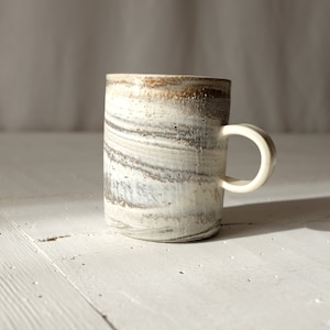 Handmade Pottery Mug Set, Large Espresso Mugs, Handmade Coffee Mug, Ceramic Stoneware Mug, Wheelthrown Mug with Handle,