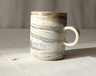 Handmade Pottery Mug Set, Large Espresso Mugs, Handmade Coffee Mug, Ceramic Stoneware Mug, Wheelthrown Mug with Handle,
