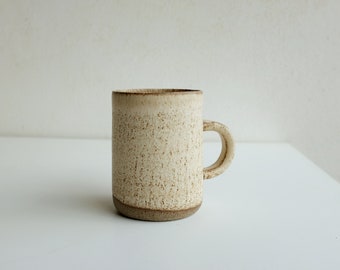 Pottery Coffee Mug with Handle - Stoneware Coffee Mug - Ceramic Mug - Modern Pottery Coffee Mug - Rustic Pottery - Simple Mug