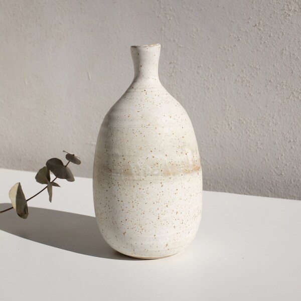 Ceramic Bottle Vase Etsy