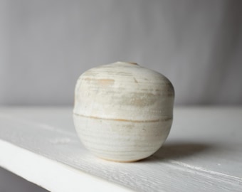 Handmade Ceramic Bud Vase - Minimalist Pottery, Modern Home Decor