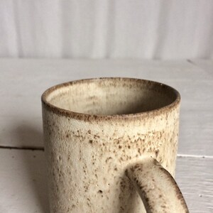 Pottery Coffee Mug with Handle Stoneware Coffee Mug Ceramic Mug Modern Pottery Coffee Mug Rustic Pottery Simple Mug image 4