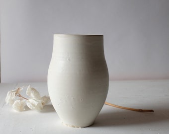 Large Ceramic White Vase for Flowers Handmade, Modern Vase, Rustic Pottery Vase, , Pottery Wedding Gift, Modern Ceramics, Stoneware Vase,