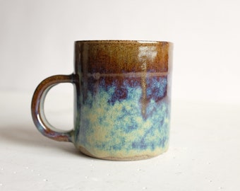 Handmade Ceramic Mug - Modern Pottery Handmade Mug - Simple and Modern Ceramic Cup - Wheel Thrown Stoneware Mug - Handmade Violet Mug