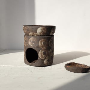 Pottery Essence Burner, Essential Oil Burner Handmade Pottery, Aromatherapy Oil Diffuser,  Essential Oil Diffuser, Aromatherapy, Home spa