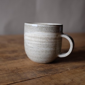 Handmade Pottery Stoneware Mug, Modern Ceramic Coffee Mug, Handmade Wheel thrown Mug, Marbled Mug