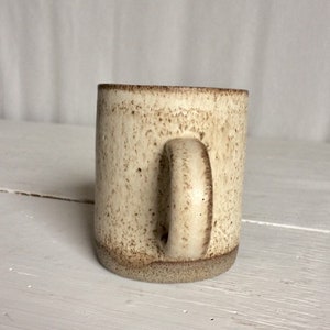 Pottery Coffee Mug with Handle Stoneware Coffee Mug Ceramic Mug Modern Pottery Coffee Mug Rustic Pottery Simple Mug image 5