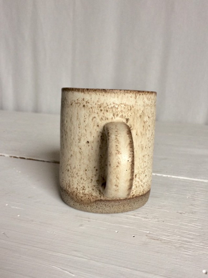 Pottery Coffee Mug with Handle Stoneware Coffee Mug Ceramic Mug Modern Pottery Coffee Mug Rustic Pottery Simple Mug image 5