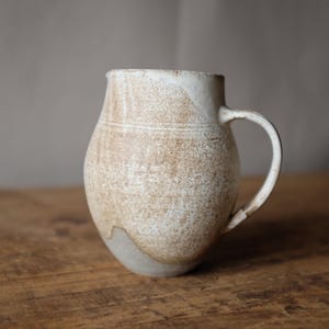 Handmade Pottery Water Pitcher, Handmade Ceramic Water Jug, Modern Pottery Kitchenware, Ceramic Wine Pitcher, Stoneware Ceramics