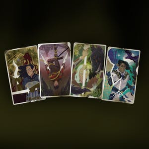 Personalisierte Drachenzeitalter-inspirierte Tarot Karte - Digitale benutzerdefinierte Fantasy Kunst - Einzigartige Tarot Illustration