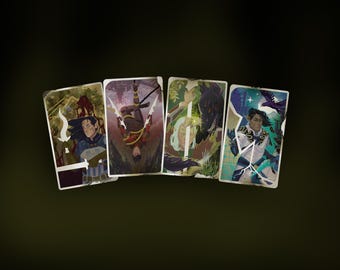Personalized Dragon Age-Inspired Tarot Card - Digital Custom Fantasy Art - Unique Tarot Illustration