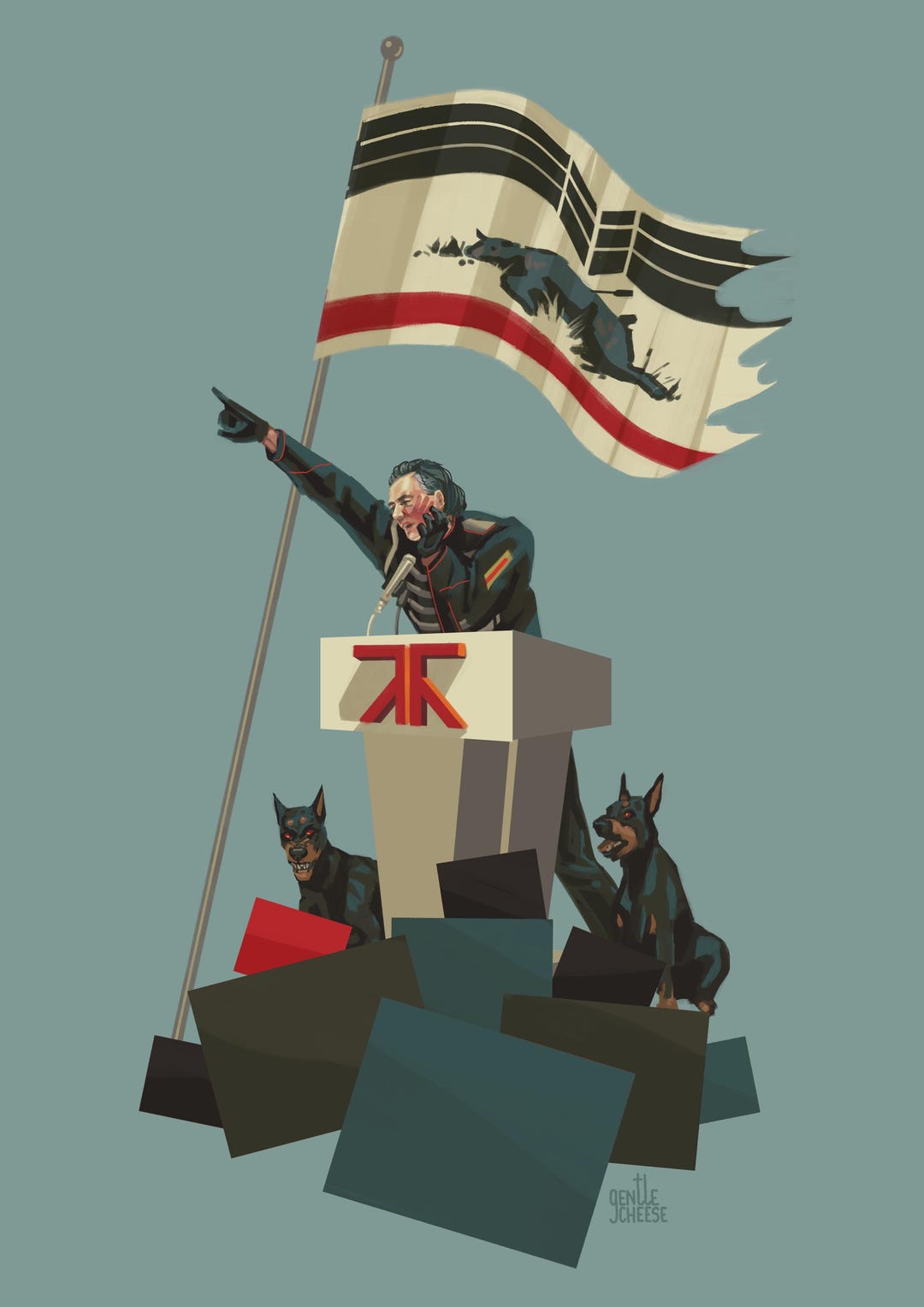 The Democracy - Gerard Way Fanart - Art Print - Digital Painting [USA ...