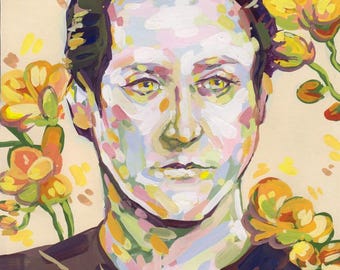 Data - Art Print - Tempera Painting [USA shipping]