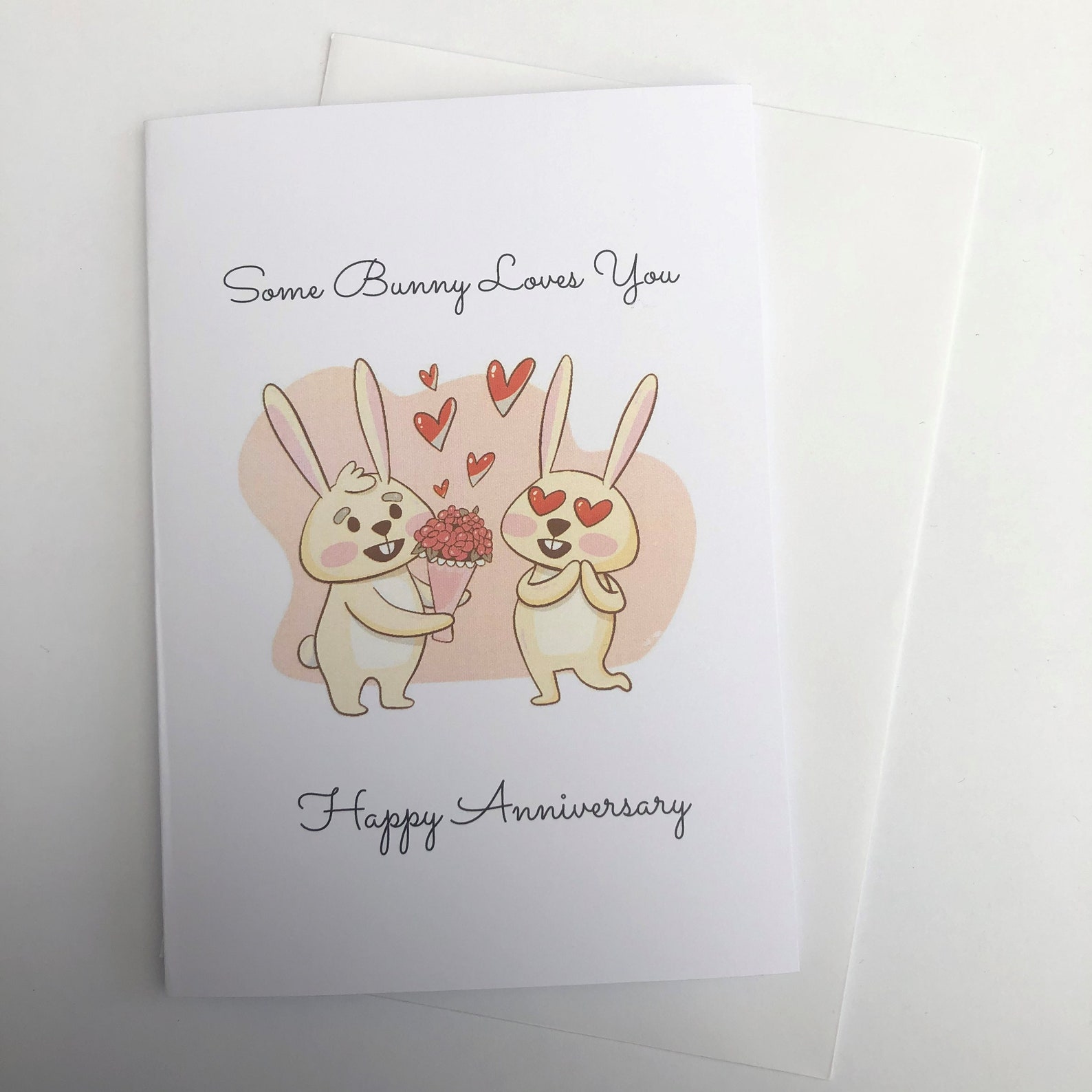 Handmade Cute Animals Anniversary Card Etsy