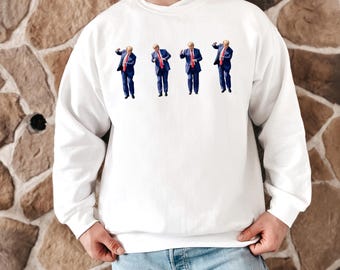 Trump Dance Unisex Crewneck Sweatshirt, Trump 2024 Sweatshirt, Funny Trump Dancing Sweatshirt