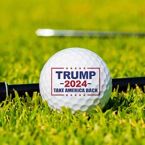 Trump 2024 Take America Back Golf Gift, Gift for Golfing Dad, Trump Golf Ball, Father's Day Golf Gift