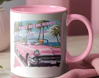 They See Me Winnin' Trump Ceramic 11 oz Mug, Funny Trump Coffee Mug, Trump 2024 Coffee Cup