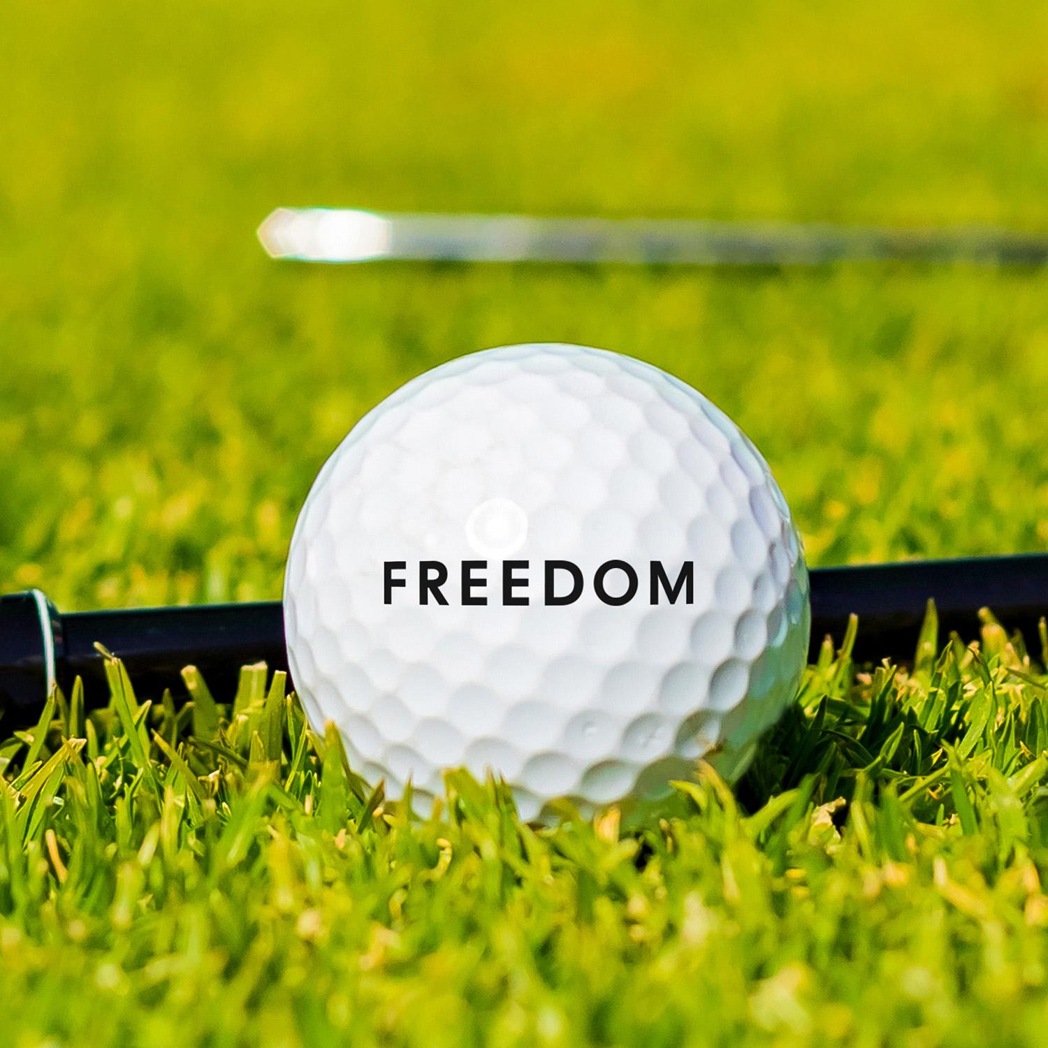 Charlie Kirk Freedom Golf Ball, Patriotic Conservative Golf Gift