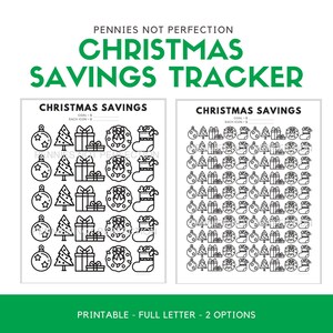 Christmas Savings Tracker Printable | Savings Coloring Chart