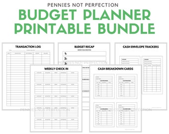 Budget Planner | Monthly Budget, Paycheck Budget, Spending Tracker, Budgeting Printable PDF