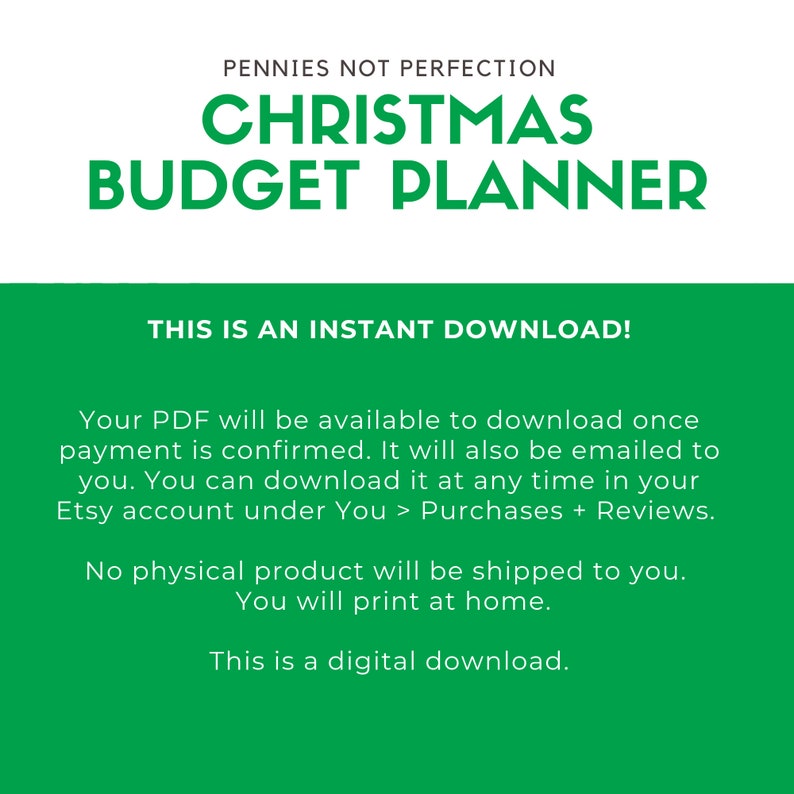 Christmas Budget & Savings Printable Bundle Christmas Budget Etsy