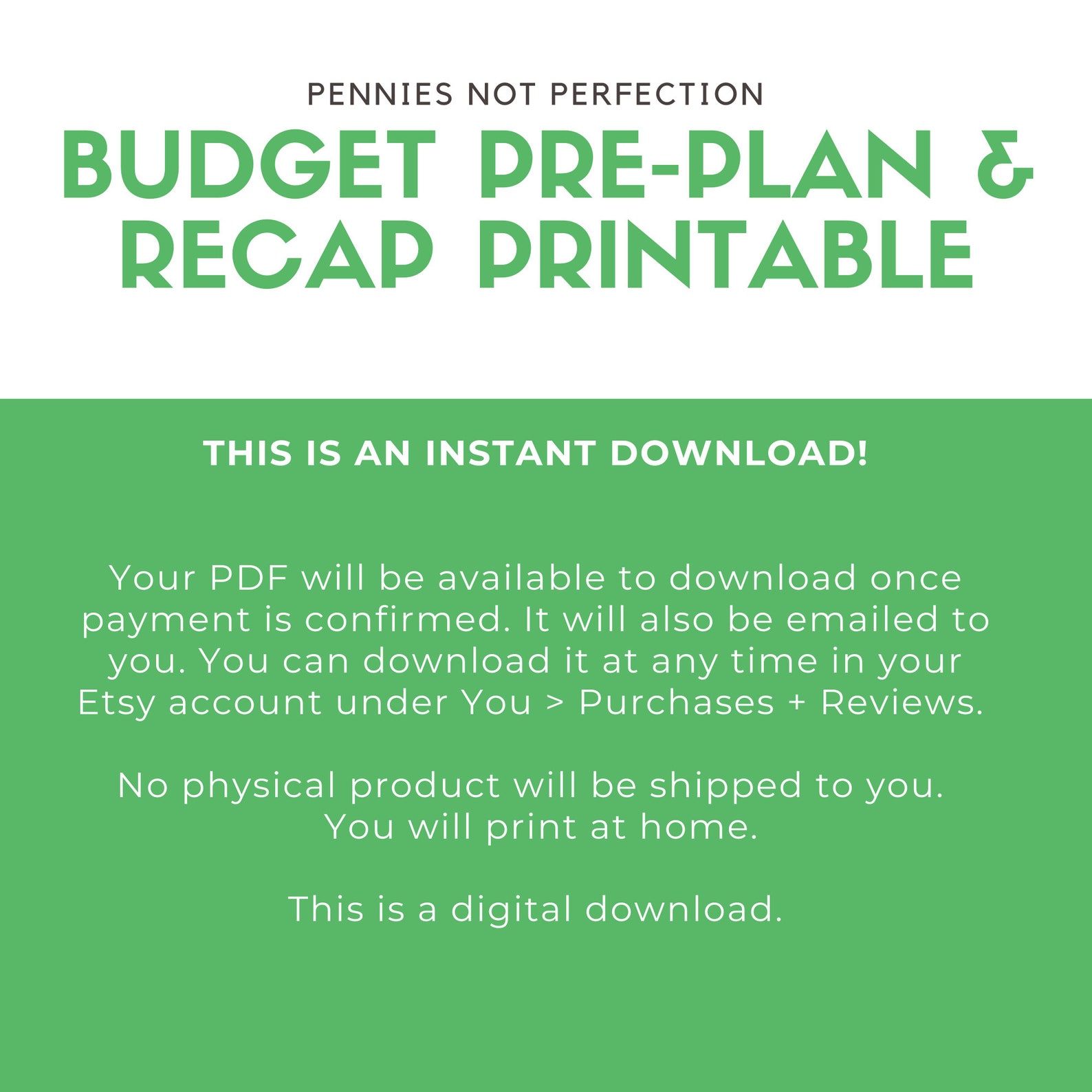 Monthly Budget Pre-plan &amp; Recap Worksheets | Monthly Budgeting ...