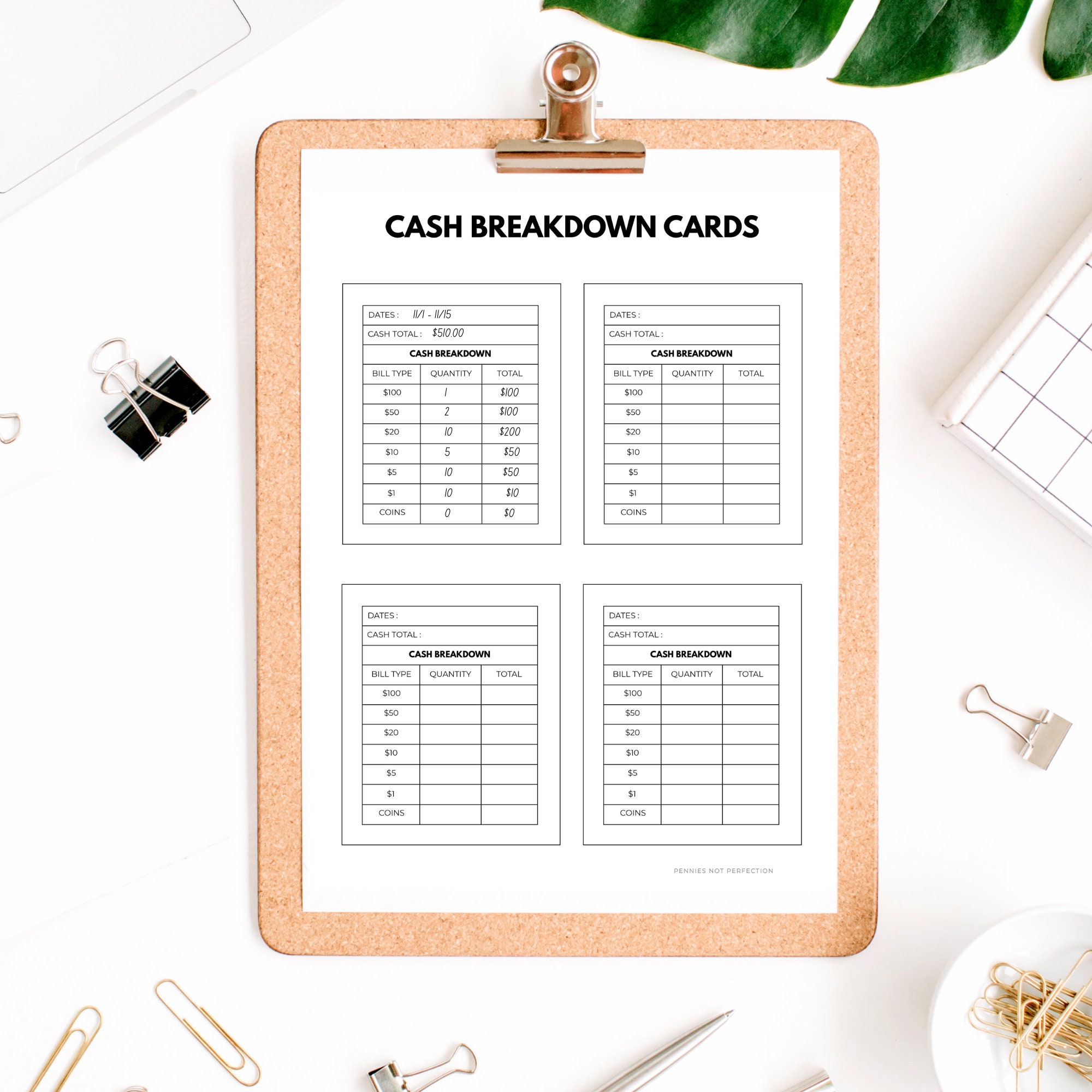 Printable Cash Breakdown Card | Cash Breakdown Count Sheet Printable PDF - Etsy printable-cash-breakdown-card-cash-breakdown-count-sheet-printable-pdf-etsy