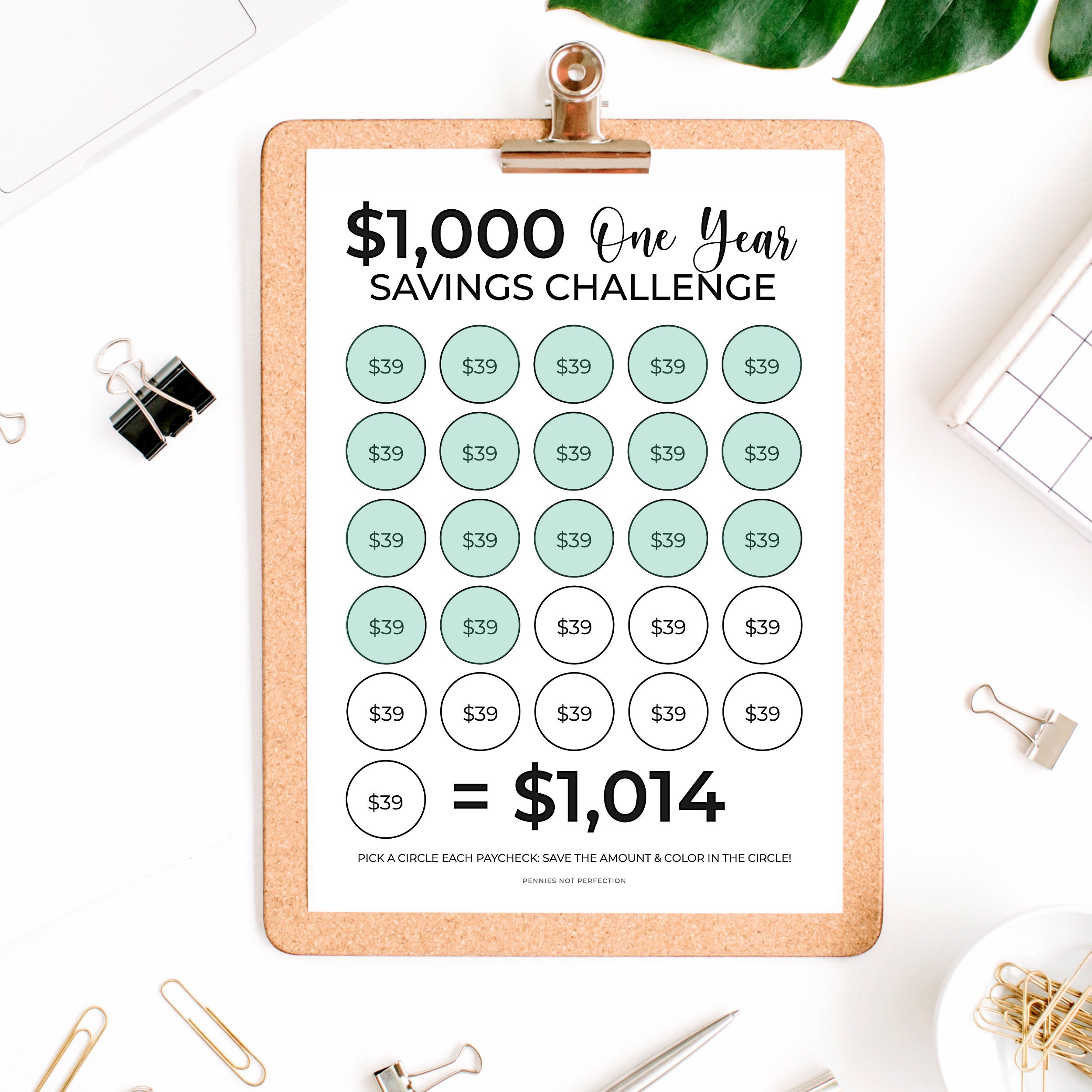 Biweekly Savings Challenge BUNDLE, Money Saving Challenge, Biweekly Savings Tracker Printable ...