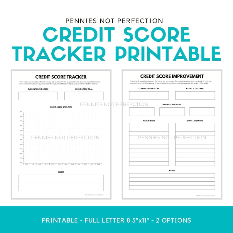 credit-score-tracker-credit-score-printable-planner-etsy